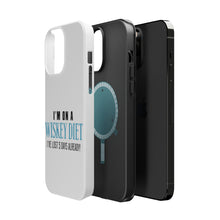 DistinctInk ToughCase for Apple iPhone, Compatible with MagSafe Charging - I'm on a Whiskey Diet Already Lost 5 Days