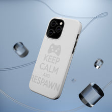DistinctInk ToughCase for Apple iPhone, Compatible with MagSafe Charging - Keep Calm and Respawn Gamer Video Games