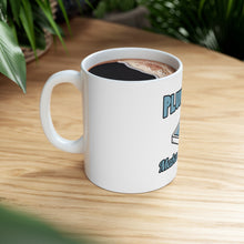 DistinctInk Glossy White Coffee / Tea Mug - Plumbers Make You Wet