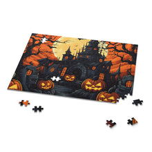 DistinctInk Jigsaw Puzzle with Darkness Falls on Halloween Design for Halloween