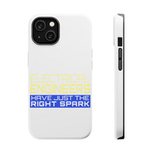DistinctInk ToughCase for Apple iPhone, Compatible with MagSafe Charging - Electrical Engineers Have the Right Spark
