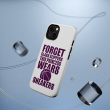DistinctInk ToughCase for Apple iPhone, Compatible with MagSafe Charging - Forget Glass Slippers Princess Wears Sneakers