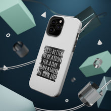 DistinctInk ToughCase for Apple iPhone, Compatible with MagSafe Charging - Better to Be A Lion For a Day Than A Sheep