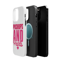 DistinctInk ToughCase for Apple iPhone, Compatible with MagSafe Charging - Pushups and Pearls