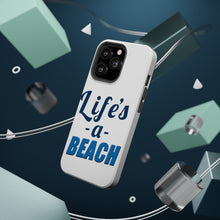 DistinctInk ToughCase for Apple iPhone, Compatible with MagSafe Charging - Life's a Beach