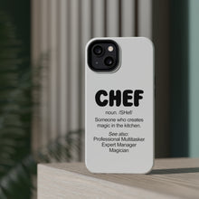 DistinctInk ToughCase for Apple iPhone, Compatible with MagSafe Charging - Chef Definition - Magic in the Kitchen