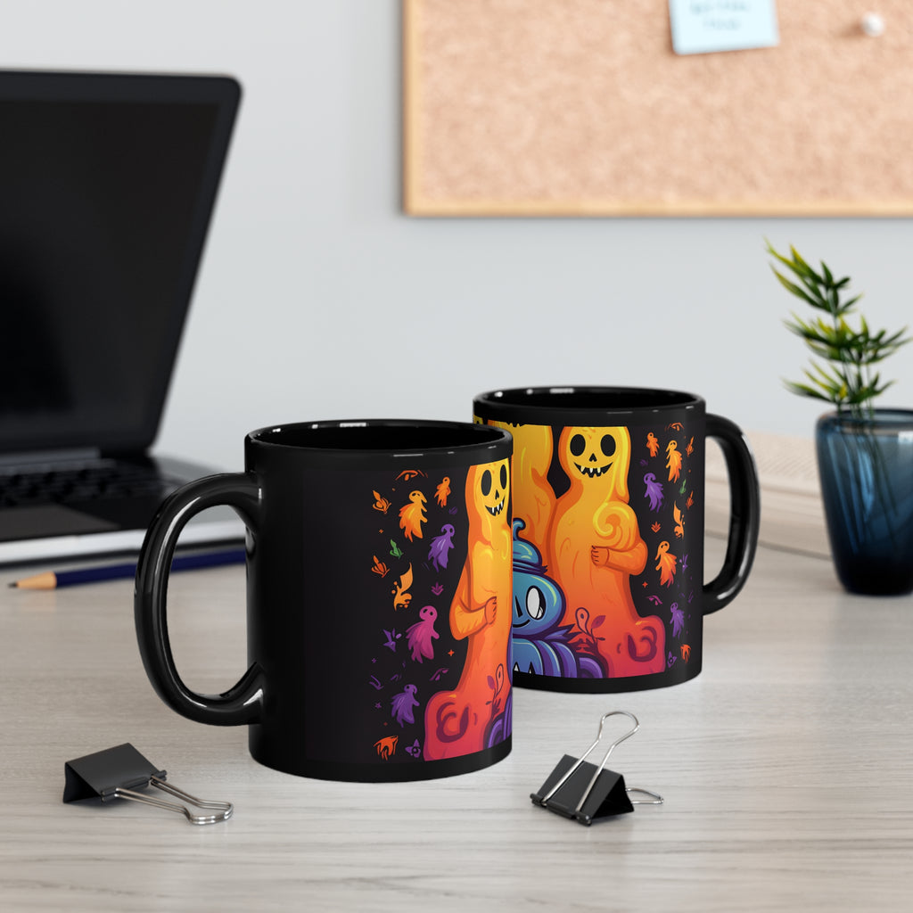 Black Coffee Mug - Finding Your Purpose in Life for Halloween LGBTQ+ Pride, view 5