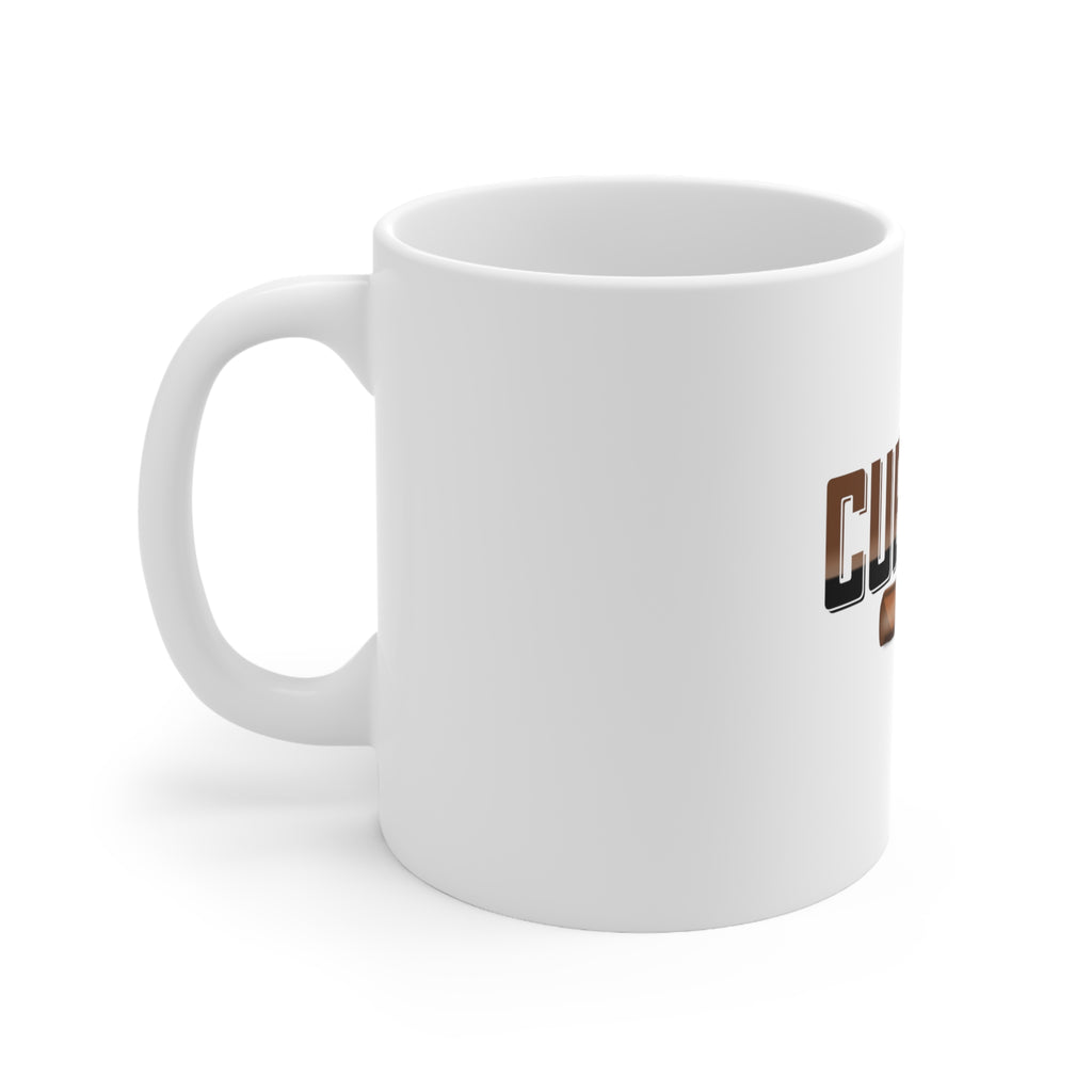 Glossy White Coffee / Tea Mug - Cubano. Cigars, view 2