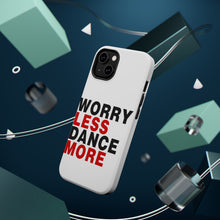 DistinctInk ToughCase for Apple iPhone, Compatible with MagSafe Charging - Worry Less, Dance More