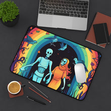 DistinctInk Desk Mat with The Enduring Beauty of Writing Design for Halloween  LGBTQ+ Pride