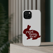 DistinctInk ToughCase for Apple iPhone, Compatible with MagSafe Charging - Proud Bunny Mom - Rabbit