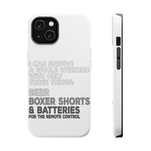 DistinctInk ToughCase for Apple iPhone, Compatible with MagSafe Charging - Can Survive with Only Beer Boxers Batteries