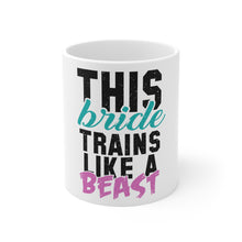 DistinctInk Glossy White Coffee / Tea Mug - This Bride Trains Like a Beast