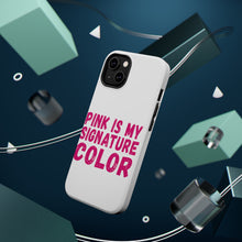 DistinctInk ToughCase for Apple iPhone, Compatible with MagSafe Charging - Pink is My Signature Color