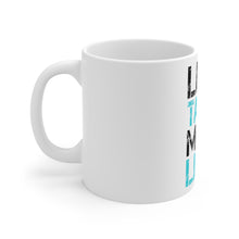 DistinctInk Glossy White Coffee / Tea Mug - Less Talky More Lifty