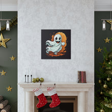 DistinctInk Canvas Wall Art with Silly Specter Sprites for Halloween