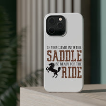 DistinctInk ToughCase for Apple iPhone, Compatible with MagSafe Charging - Climb into the Saddle, Ready for a Ride