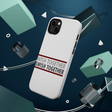DistinctInk ToughCase for Apple iPhone, Compatible with MagSafe Charging - Wish Together Swish Together Basketball