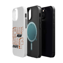 DistinctInk ToughCase for Apple iPhone, Compatible with MagSafe Charging - Half Man Half Giraffe