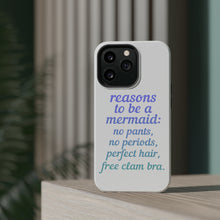 DistinctInk ToughCase for Apple iPhone, Compatible with MagSafe Charging - Reasons to be a Mermaid No Pants No Periods