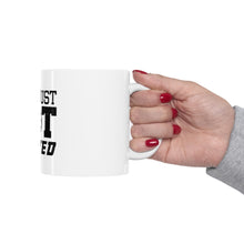 DistinctInk Glossy White Coffee / Tea Mug - You Just Got Served Volleyball