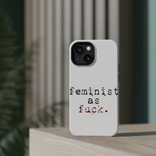 DistinctInk ToughCase for Apple iPhone, Compatible with MagSafe Charging - Feminist as F%ck