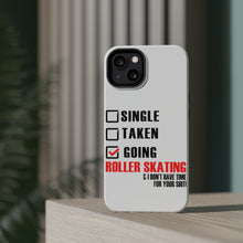 DistinctInk ToughCase for Apple iPhone, Compatible with MagSafe Charging - Single Taken Going Roller Skating