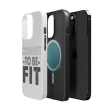 DistinctInk ToughCase for Apple iPhone, Compatible with MagSafe Charging - Commit To Be Fit
