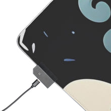 DistinctInk LED Gaming Mouse Pad with Ghastly Skeletal Shadows Design for Halloween