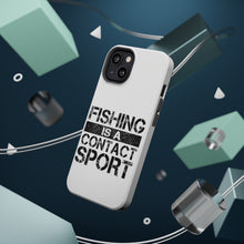 DistinctInk ToughCase for Apple iPhone, Compatible with MagSafe Charging - Fishing is a Contact Sport