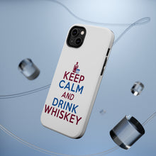 DistinctInk ToughCase for Apple iPhone, Compatible with MagSafe Charging - Keep Calm and Drink Whiskey