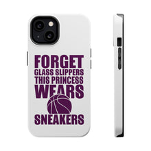 DistinctInk ToughCase for Apple iPhone, Compatible with MagSafe Charging - Forget Glass Slippers Princess Wears Sneakers