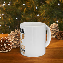 DistinctInk Glossy White Coffee / Tea Mug - Turn Wood into Things What's Your Superpower