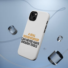 DistinctInk ToughCase for Apple iPhone, Compatible with MagSafe Charging - Real Woodworker Can Never Have Enough Tools