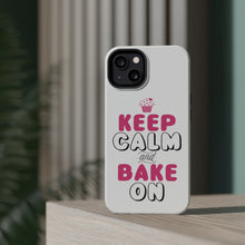 DistinctInk ToughCase for Apple iPhone, Compatible with MagSafe Charging - Keep Calm and Bake On
