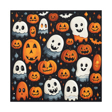 DistinctInk Canvas Wall Art with Spooky Halloween Night for Halloween