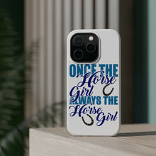 DistinctInk ToughCase for Apple iPhone, Compatible with MagSafe Charging - Once The Horse Girl Always The Horse Girl