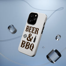DistinctInk ToughCase for Apple iPhone, Compatible with MagSafe Charging - Beer & Barbecue BBQ