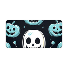 DistinctInk Desk Mat with Skele-Ghostly Pumpkin Patch Design for Halloween