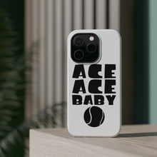 DistinctInk ToughCase for Apple iPhone, Compatible with MagSafe Charging - Ace Ace Baby Tennis