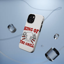 DistinctInk ToughCase for Apple iPhone, Compatible with MagSafe Charging - King of the Grill BBQ Barbecue