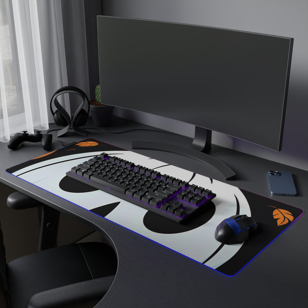 LED Gaming Mouse Pad with Ghost Skeleton Cartoon Pumpkin Design for Halloween, view 27