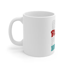 DistinctInk Glossy White Coffee / Tea Mug - Give Blood Play Hockey