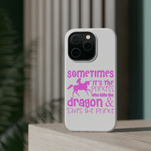 DistinctInk ToughCase for Apple iPhone, Compatible with MagSafe Charging - Sometimes It's the Princess Who Kills the Dragon