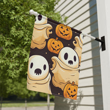 DistinctInk Garden & House Banner / Flag with Ghost Skeleton Pumpkin Pattern Design for Halloween
