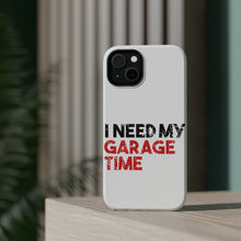 DistinctInk ToughCase for Apple iPhone, Compatible with MagSafe Charging - I Need My Garage Time