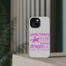 DistinctInk ToughCase for Apple iPhone, Compatible with MagSafe Charging - Sometimes It's the Princess Who Kills the Dragon
