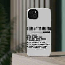 DistinctInk ToughCase for Apple iPhone, Compatible with MagSafe Charging - Rules of the Kitchen - Chef Is Right