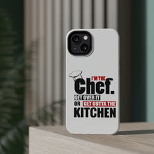 DistinctInk ToughCase for Apple iPhone, Compatible with MagSafe Charging - I'm the Chef Get Over it