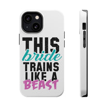 DistinctInk ToughCase for Apple iPhone, Compatible with MagSafe Charging - This Bride Trains Like a Beast